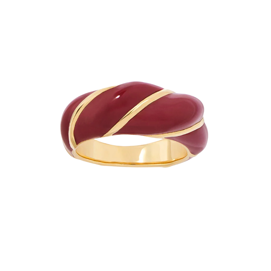 Burgundy Diana ring
