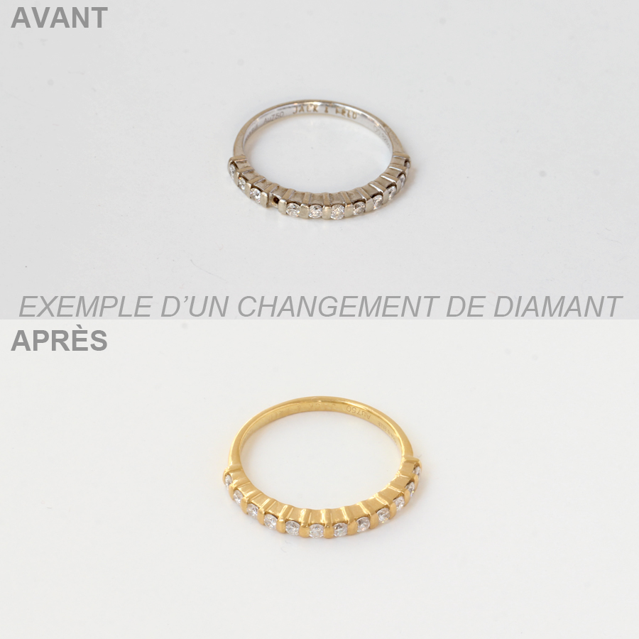 Mise a taille + consolidification diamant