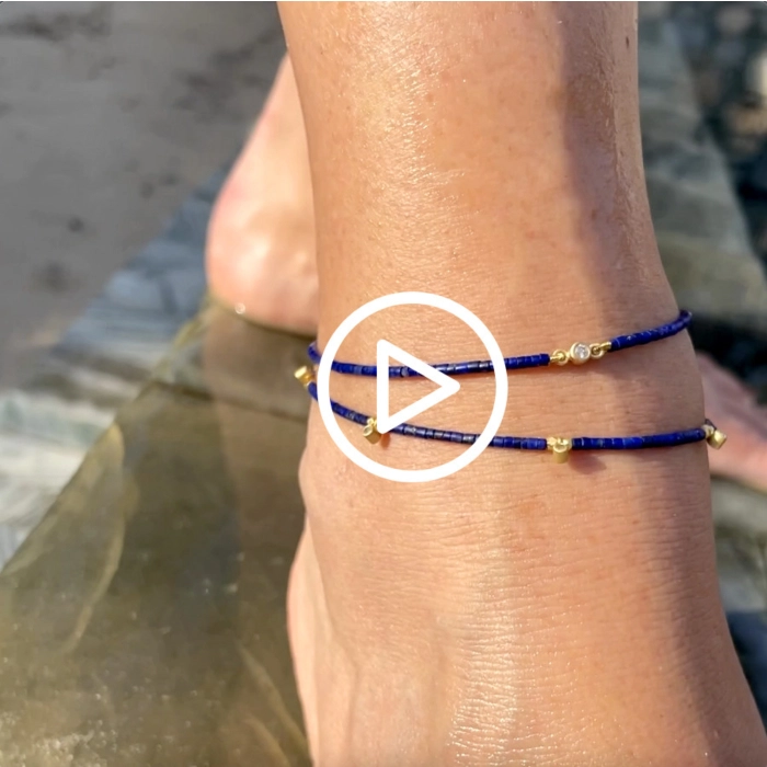3 Bracelets De Cheville Or 14K YADOCA - Étanches, Réglables - Pour Femme Et Adolescente