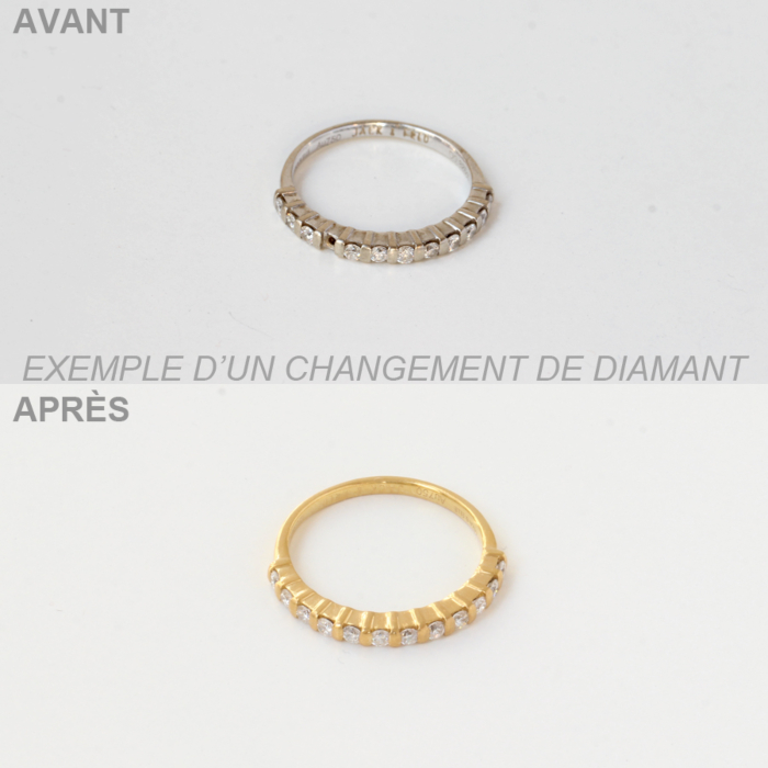 Remplacer un diamant perdu alliance Remplacer un diamant perdu alliance