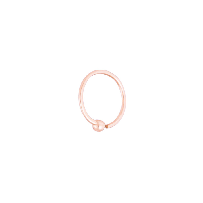 mini creole en or rose sansoeurs | boucle d oreille or rose mini creole en or rose sansoeurs | boucle d oreille or rose