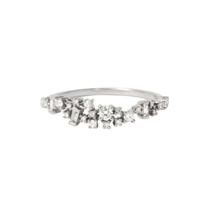 Bague en or blanc et diamant Bague en or blanc et diamant