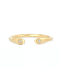 Bague ouverte diamants 