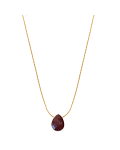 collier pendentif pierre spinelle