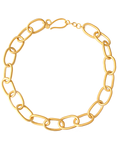 Ensemble Collier Et Bracelet George - Cristal Et Chaîne Maillon Cercle, état Occasion