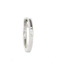 mini cr&eacute;ole or blanc 18 carats diam&egrave;tre 8 mm