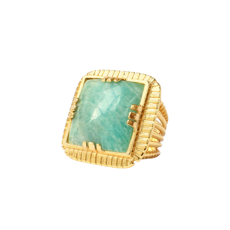 Arty Amazonite ring
